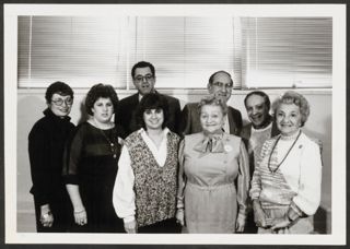 Anita Perlman With Seven BBYO Leaders Photograph