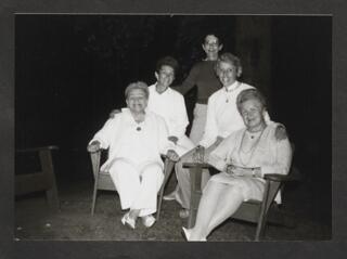 Anita Perlman With Four Unidentified Women Photograph 1