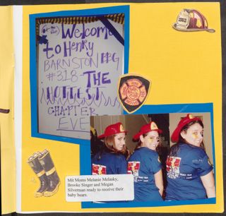 Their First Step Into Barnston BBG Scrapbook, Page 1