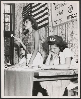 BBG Members at a Table at Convention Photograph, 1952