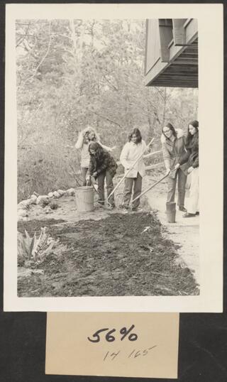 Glick, Baker, Comen, Melin, and Cutler Building Garden at Camp Wingate Photograph