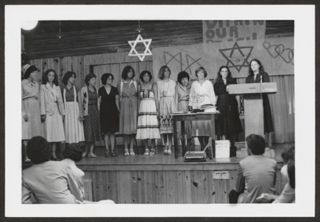 Joyce Installing New Board Photograph, 1980s
