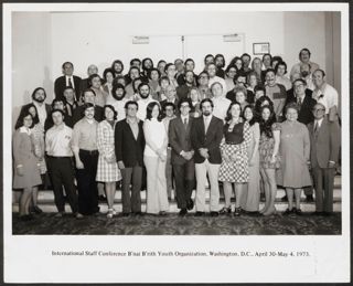 BBYO International Staff Conference Group Photograph 1, April 30-May 4, 1973