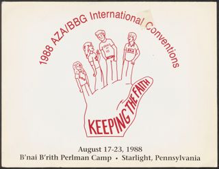 1988 AZA/BBG International Conventions Flier, August 17-23, 1988