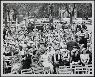 Audience at B'nai B'rith Building Dedication Photograph, November 24, 1957