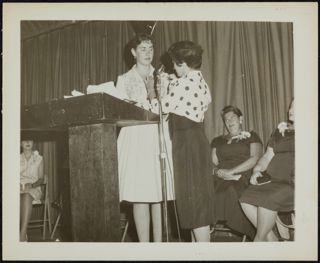 B'nai B'rith Girl Receiving an Award Photograph, 1959