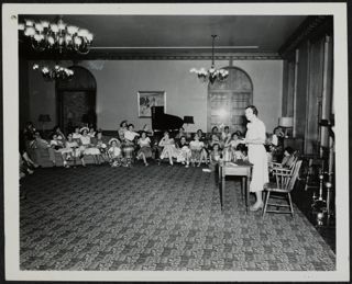B'nai B'rith Girls Listening to a Speaker Photograph 2, 1948