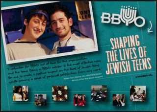 BBYO: Shaping the Lives of Jewish Teens Brochure, c. 2006