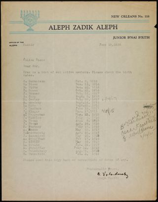 B. Volodarsky to Julius Bison Letter, June 10, 1935