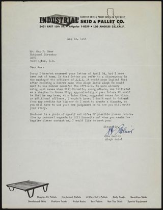 Abe Babior to Max F. Baer Letter, May 14, 1964