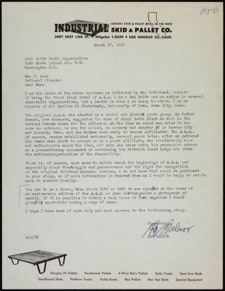 Abe Babior to Max F. Baer Letter, March 17, 1963