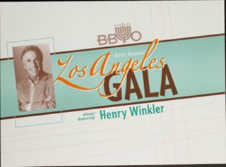 BBYO First Annual Los Angeles Gala Invitation, October 11, 2007