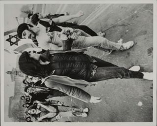 Stacey Singer and Adam Wasserman at Hanukkah Torch Run Photograph, November 30, 1977