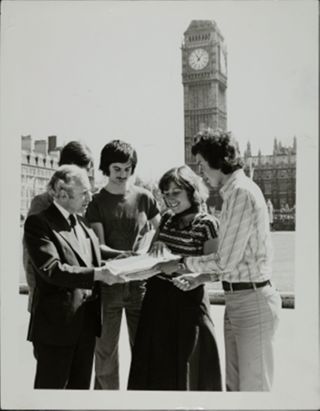Janner, Levenson, Amias, Lasky, and Finlay in London Photograph
