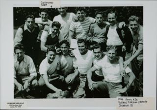 Gilbert Newman and Amity AZA Members at Convention Photograph, 1945