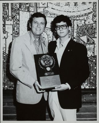 Monte Hall Receiving Award Photograph, August 1977
