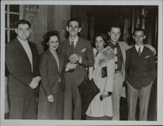 Group of Six at Social Event Photograph, June 14, 1937