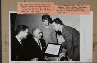 Diamond, Gomberg, Huberman, and Borsenstein at Meeting Photograph, October 1960