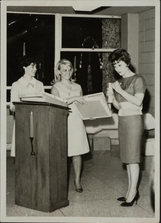 Blonsky, Davis and Other Woman at Ceremony Photograph, May 1965