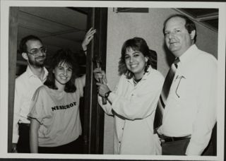 Kiewe, Frankl, Diamond, and Sherman Smiling Photograph, June 3, 1986