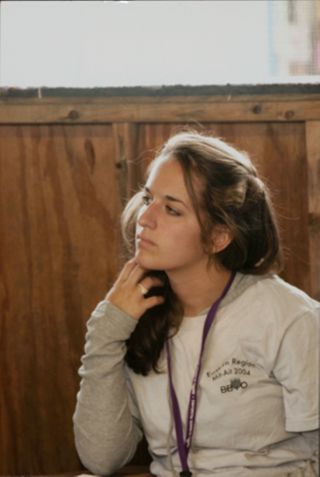 Member Listening at Leadership Camp Photograph, July 12, 2006