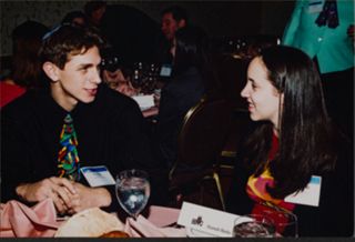 Hannah Banks and Craig Having a Conversation at Event Photograph