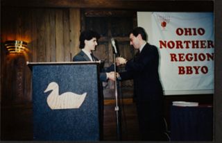 Aaron Millstone and Eric Fingerhut at Convention Photograph