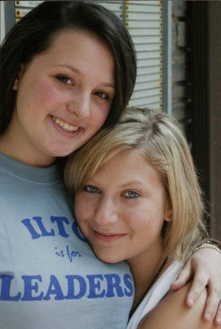 Two Members Smiling at Leadership Camp Photograph 2, July 12, 2006