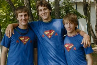 Three AZA Members at Leadership Camp Photograph, July 12, 2006