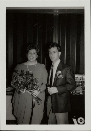 Andrea Gordman and Andrew Cohen at BBG International Event Photograph, 1980s