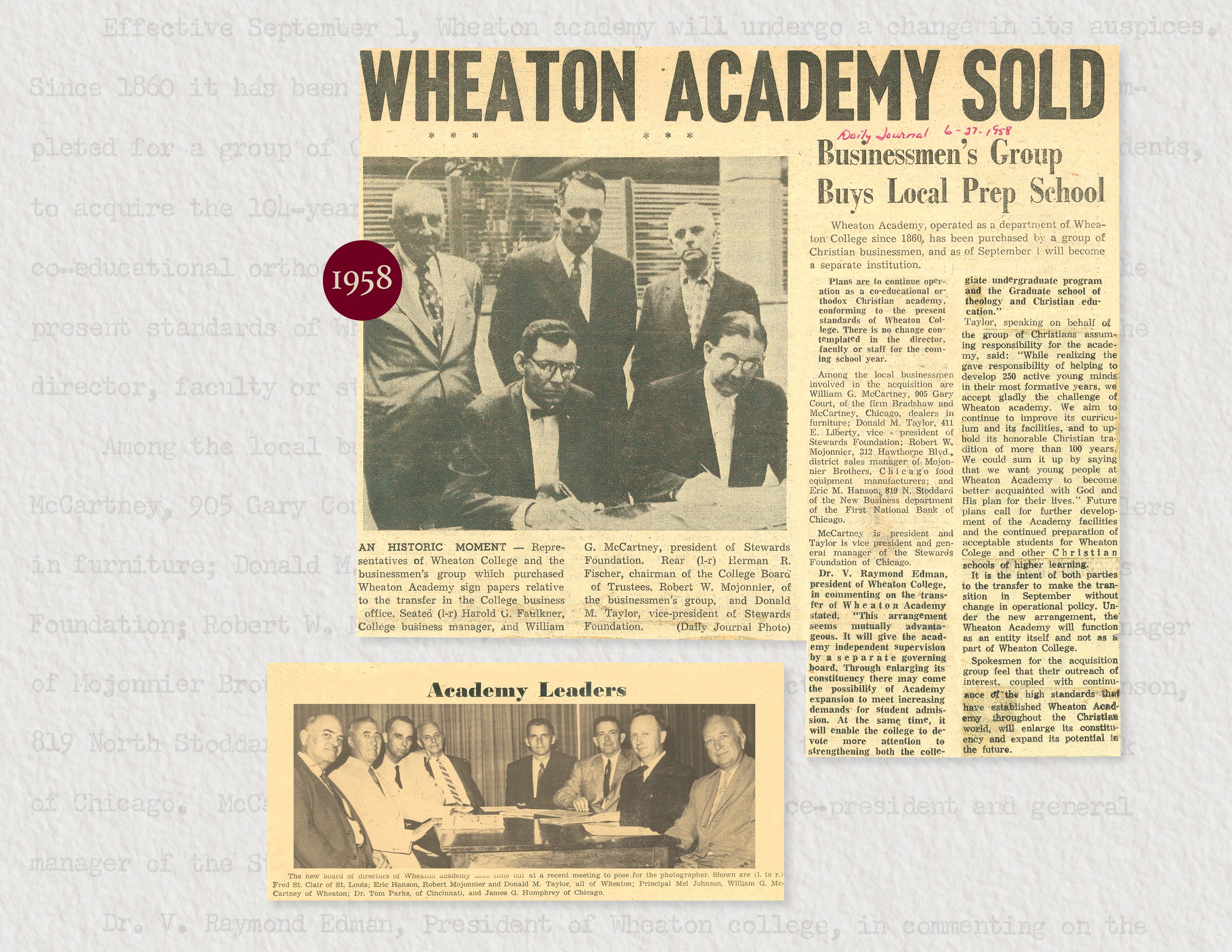 Wheaton Academy Sold