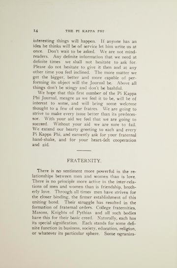 Fraternity, October 1909