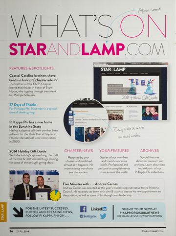 What's On StarandLamp.com, Fall 2014