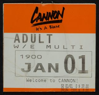 Cannon Lift Ticket, January 1, 2010