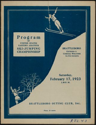 Program of United States Eastern Amateur Ski-Jumping Championship Program, February 17, 1923