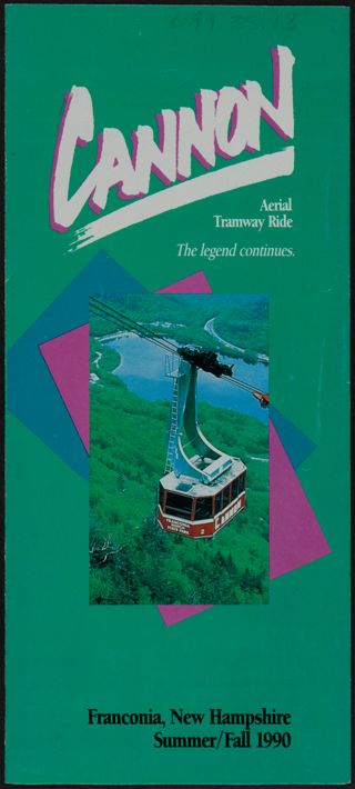 Cannon Aerial Tramway Ride Brochure, 1990