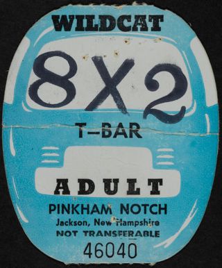 Wildcat Mountain Adult T-Bar Lift Ticket