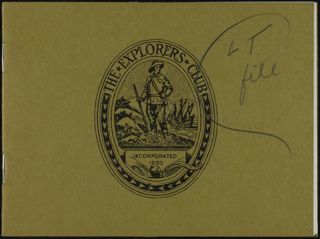 The Explorers Club Booklet, March 28, 1969