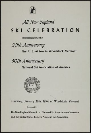 All New England Ski Celebration Program, January 28, 1954