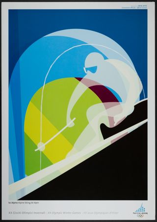 Alpine Skiing XX Olympic Games Poster, 2006