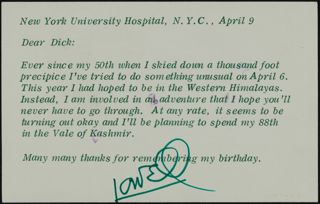 Lowell to Dick Note, April 9, 1978