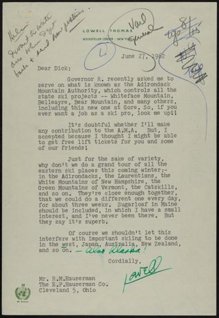 Lowell to Dick Letter, June 27, 1962