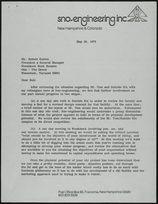 James R. Branch to Robert Barton Letter, May 26, 1975