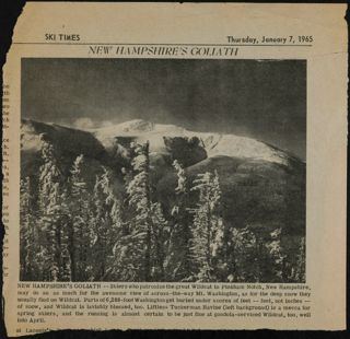 New Hampshire's Goliath Newspaper Clipping, January 7, 1965
