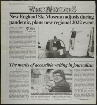 New England Ski Museum Adjusts During Pandemic, Plans New Regional 2022 Event Newspaper Clipping, January 29, 2021