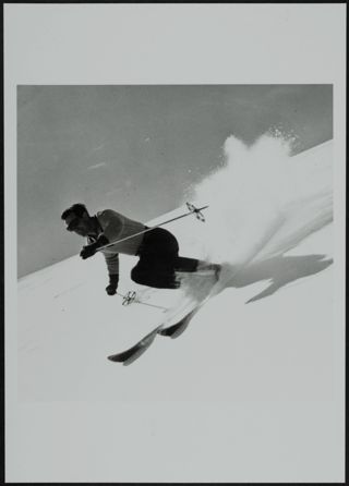 Nelson Bennett Downhill Skiing Photograph, 1946