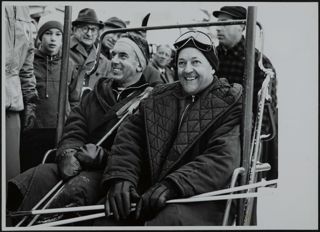 Roger Page and Sepp Ruschp Camelback Mountain Ski Lift Photograph, 1976
