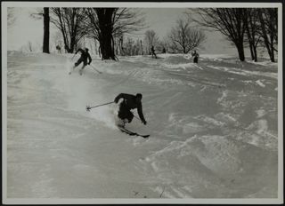Al Sise Skiing in Woodstock, Vermont Photograph, c. 1937
