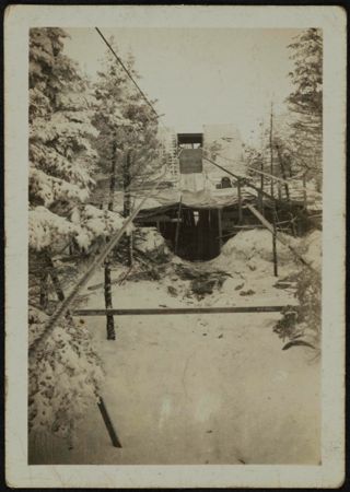 Cannon Mountain Tram Construction Photograph 1, c. 1937-1938