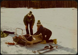 Toboggan Safety Drill Photograph, 1970s